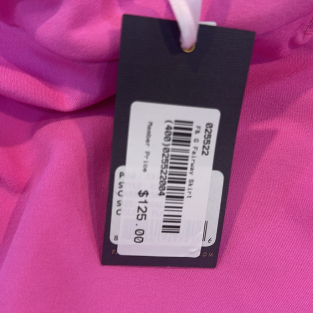 Fairway & Greene Carrie golf skort, NWT, pink - Picture 3 of 3